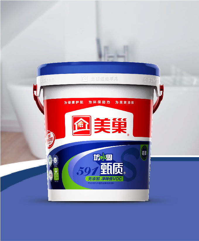 坊水固FSG591JV無(wú)添加凈味低VOC藍(lán)色超柔防水涂料